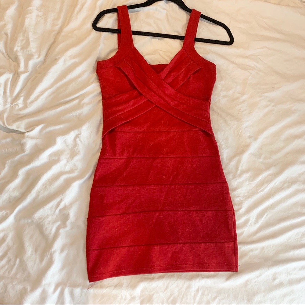 Windsor Red Bodycon Dress